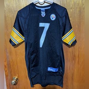 Kids Reebok Pittsburgh Steelers Roethlisberger No. 7 Jersey Size XL
